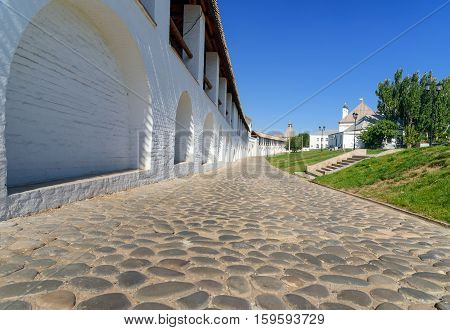 Wall Of Kremlin In Astrakhan. Russia