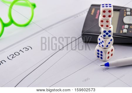 Main focus uper 2 dices in dice tower market analyzing equipments with focused gambling tower