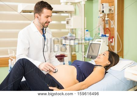 Doctor Examining Pregnant Woman