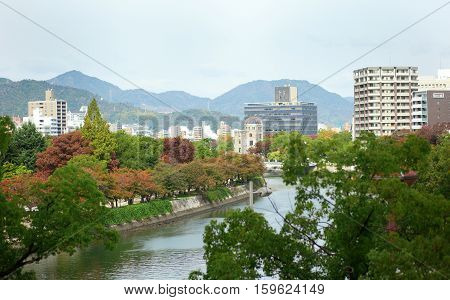 The Atomic Dome, Former Hiroshima Industrial Promotion Hall, Destroyed By The First Atomic Bomb In W