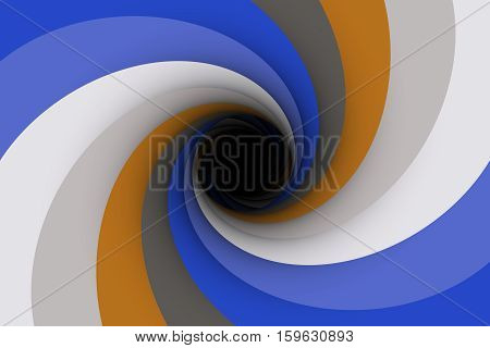 black hole multicolored background vortex 3d illustration