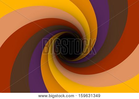 black hole multicolored background vortex red 3d illustration