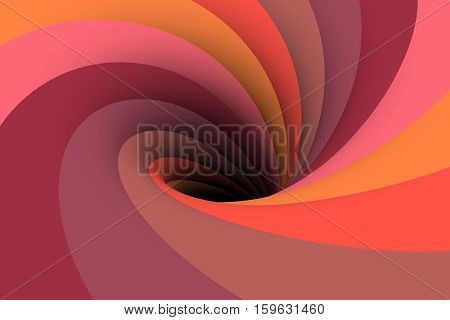 black hole multicolored background marsala 3d illustration