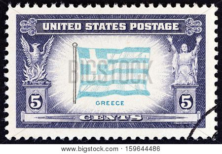 USA - CIRCA 1943: A stamp printed in USA from the 