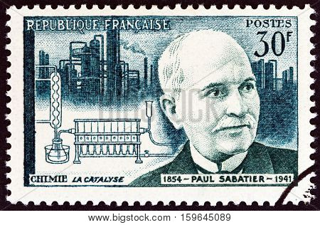 FRANCE - CIRCA 1957: A stamp printed in France from the 