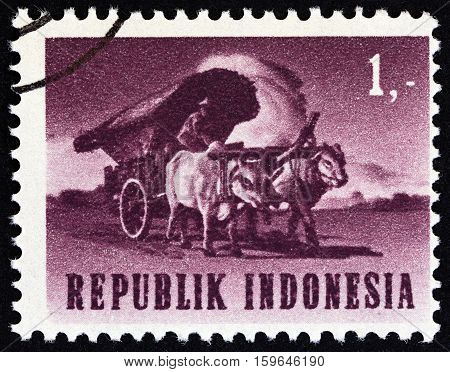 INDONESIA - CIRCA 1964: A stamp printed in Indonesia from the 