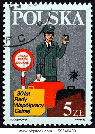 POLAND - CIRCA 1983: A stamp printed in Poland from the 