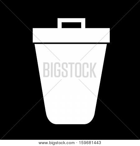 An Images Of Trash Bin Icon Illustration Design