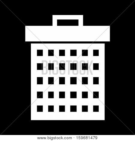 An Images Of Trash Bin Icon Illustration Design