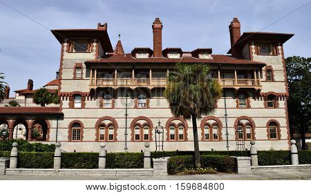 Historic Flagler College located at St. Augustine, Florida, USA.