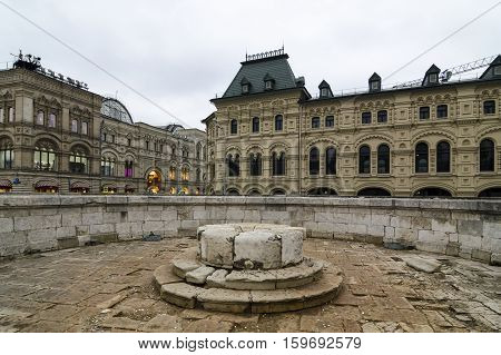 Lobnoye Mesto On Red Square In Moscow, Russia