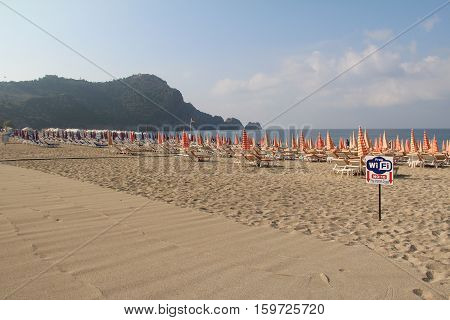 Alanya - the beach of Cleopatra / Alanya is one of most popular seaside resorts in Turkey