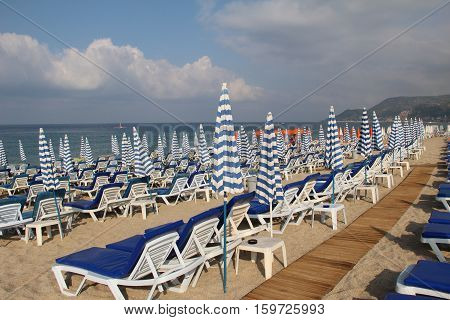 Alanya - the beach of Cleopatra / Alanya is one of most popular seaside resorts in Turkey