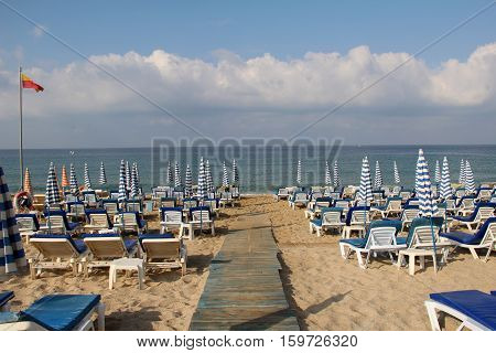 Alanya - the beach of Cleopatra / Alanya is one of most popular seaside resorts in Turkey
