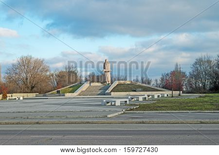 Dnepropetrovsk Ukraine - December 04 2015: Dnepropetrovsk regional "Memorial to Holodomor victims" devoted to the victims of the Stalin's Holodomor of 1932-1933