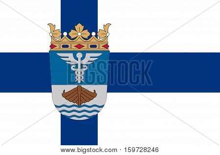 Flag Of Jyvaskyla is a city and municipality in Central Finland region in Finland