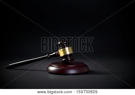 Law Gavel Business Card Copy Space