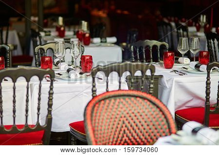 Beauitiful Table Setting With Wine Glasses