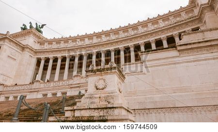 The impressive Viktor Emmanuel National Monument in Rome