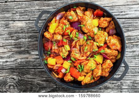 Sweet And Sour Crispy Fried Pork Pieces