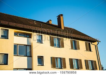 Multi-family house in Munich blue sky, home