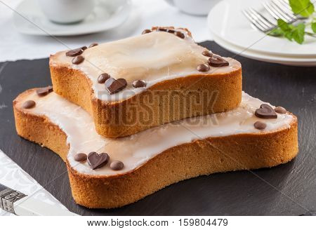 Bollo de Pascuas is a typical Easter cake from the Asturias region in Spain.