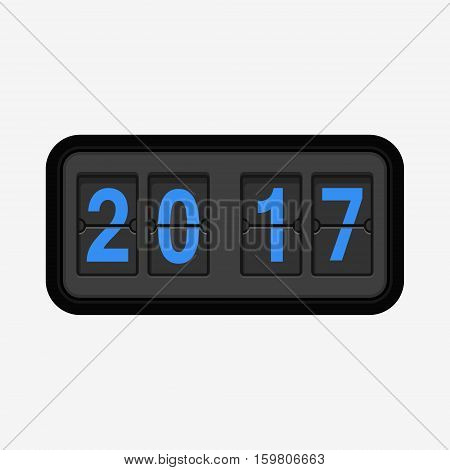 The New Year 2017 Counter Illustration.