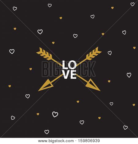 Vectror eps10 illustrations and typography elements.  Valentines day set. I love you vector icon. 14 february.