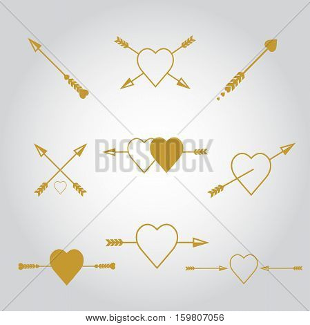 Vectror eps10 illustrations and typography elements.  Valentines day set. I love you vector icon. 14 february.