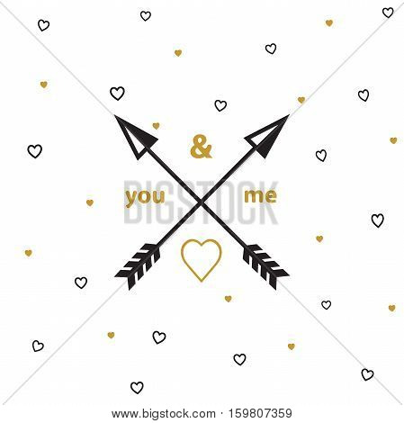 Vectror eps10 illustrations and typography elements.  Valentines day set. I love you vector icon. 14 february.