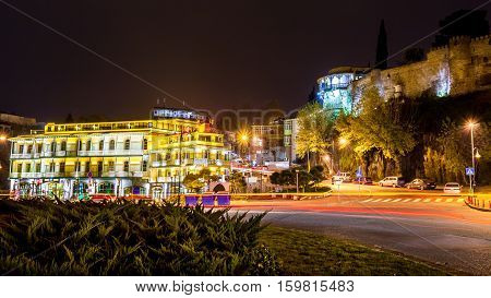 Night View Of Balcony And Terrace Of Georgian Queen Palace - Darejan, Sachino, Tbilisi, Republic Of