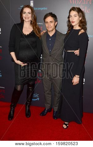 LOS ANGELES - DEC 1:  Saffron Burrows, Gael Garcia Bernal, Lola Kirke at the 