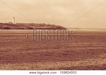 Coastline With Lighthouse Hirtshals Denmark