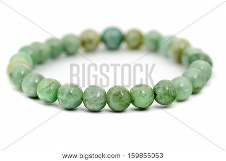 Chinese Jade bracelet isolated on white background