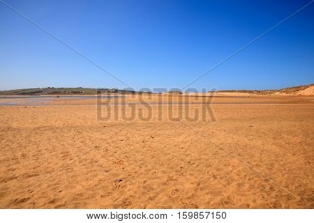 Liencres dunes nature reserve in the Cantabrian sea