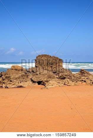 Liencres dunes nature reserve in the Cantabrian sea