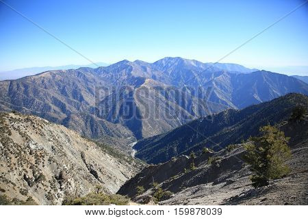 The view at the peak of Mt. Baden-Powell.