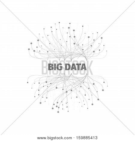 big data background vector illustration. Data streams. Infographic