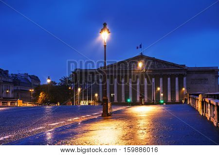 Assemblee Nationale in Paris France at surise