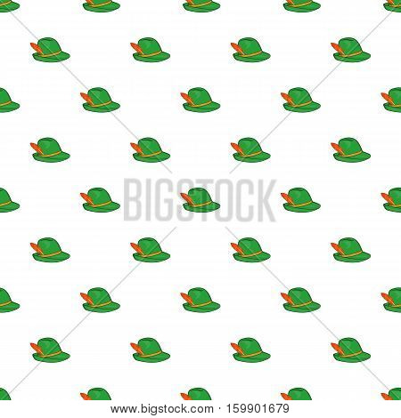 Irish hat pattern. Cartoon illustration of irish hat vector pattern for web