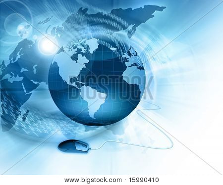 Miglior Internet concetto di business globale da serie di concetti