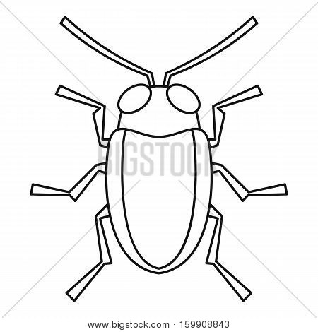 Cereal leaf beetle icon. Outline illustration of cereal leaf beetle vector icon for web