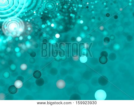 Bubbles blur - abstract computer-generated image. Fractal geometry: chaos circles of different sizes. Texture or backdrop for covers, posters, web design.