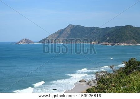 Grumari Beach in the West Zone of Rio de Janeiro, Brazil