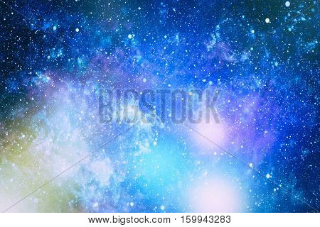 Beautiful space background with stardust and stars. Deep far space, cosmic glowing colors. Milky way conceptual background. Constellations and star dust background.