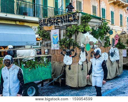 Hdr Carnival Celebrations In Loano