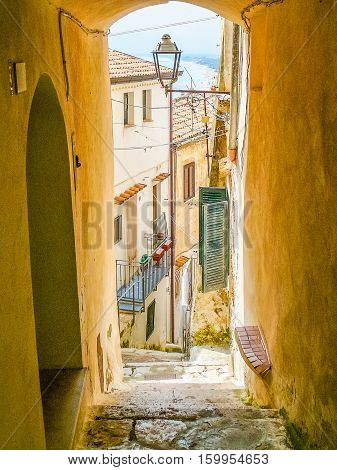Hdr Sperlonga Coast In Gaeta, Italy