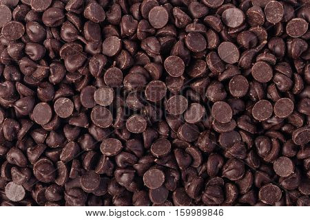 chocolate Callets background. Close up photo