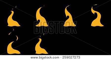 Sprite Sheets Fire Loop. Ready For Games Or Cartoon.