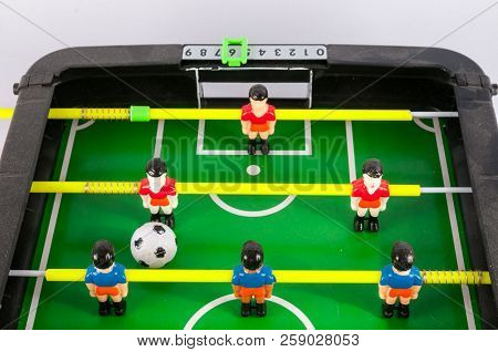 Classic Colored Plastic Foosball Football Toy Game